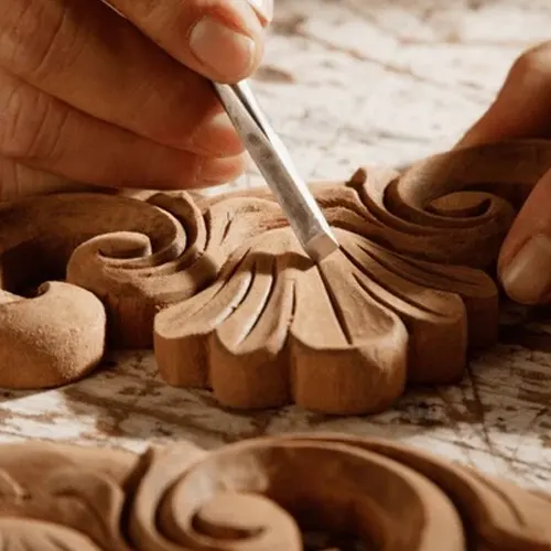 From wood to fine carving